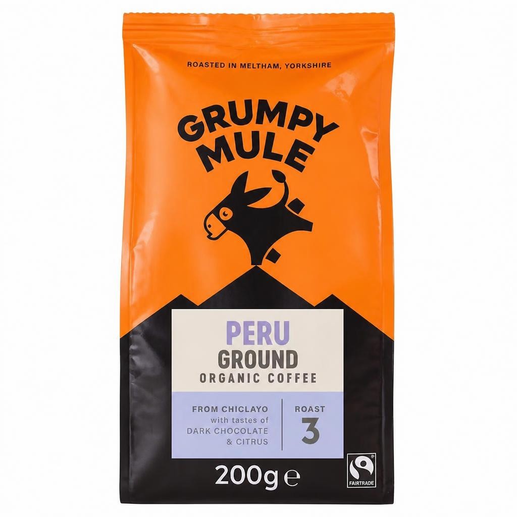 Organic Peru Ground Coffee 200g (Grumpy Mule)