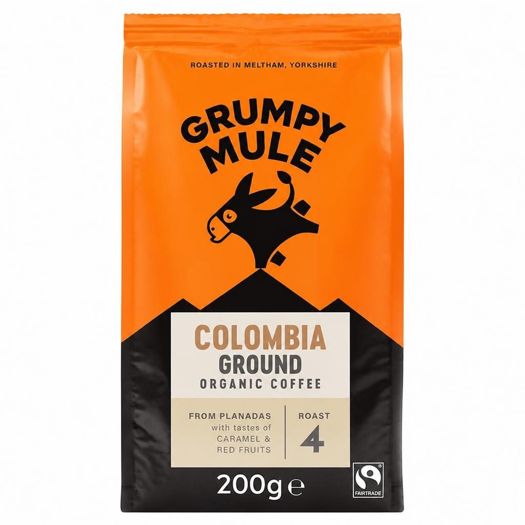 Organic Colombia Ground Coffee 200g (Grumpy Mule)
