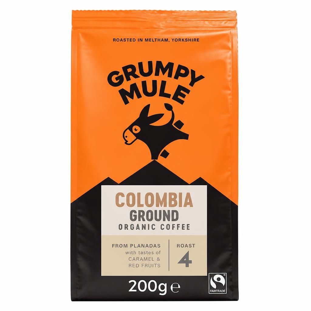 Organic Colombia Ground Coffee 200g (Grumpy Mule)
