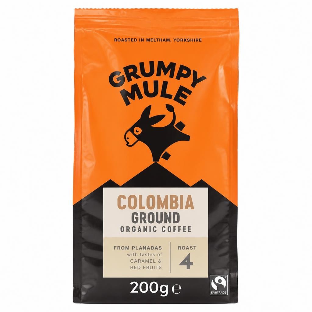 Organic Colombia Ground Coffee 200g (Grumpy Mule)