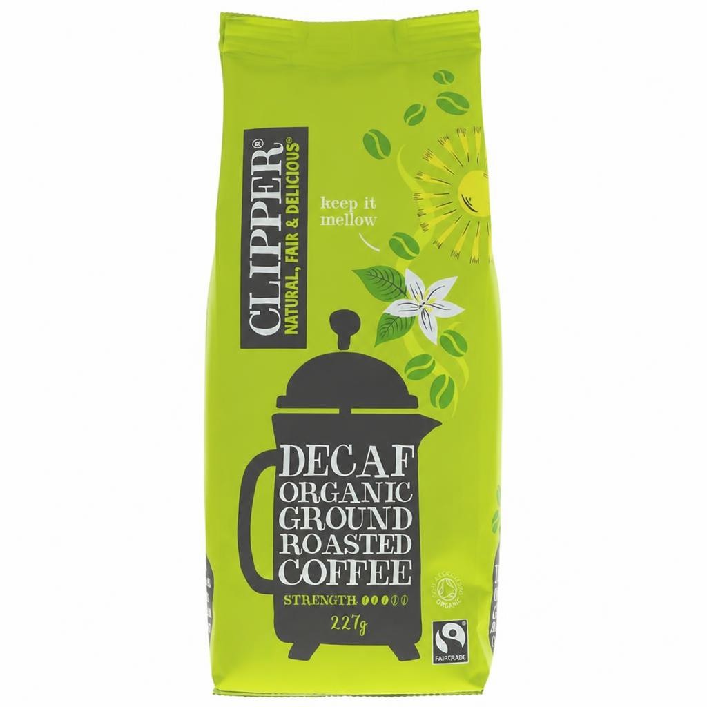 Organic Decaffeinated Roast & Ground Coffee 227g (Clipper)