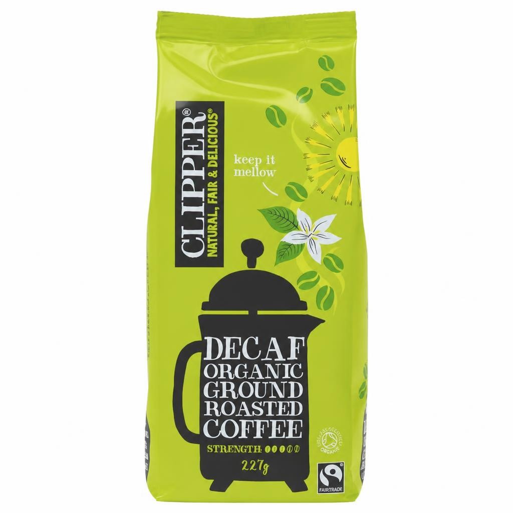 Organic Decaffeinated Roast & Ground Coffee 227g (Clipper)