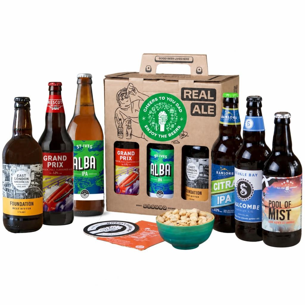 Premium British Real Ale Cheers Dad Beer Gift 6x500ml