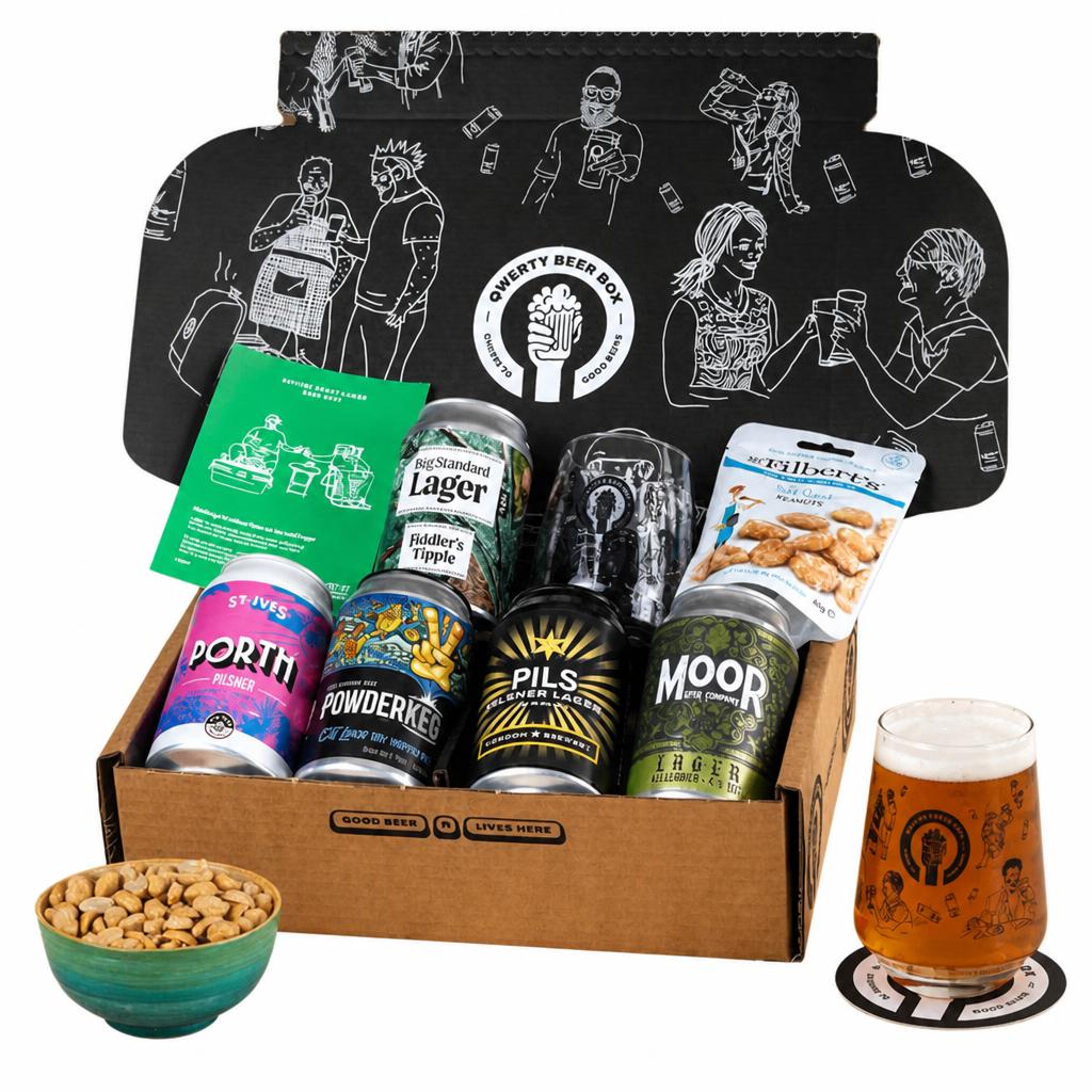 Premium British Lager Craft Beer Gift Hamper 5x330ml