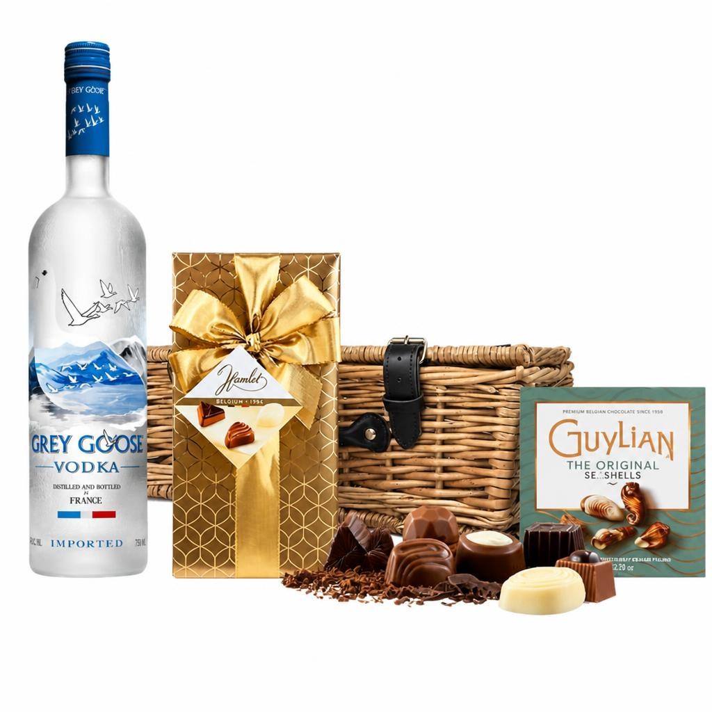 Grey Goose Vodka and Chocolates Hamper 70cl 40% abv
