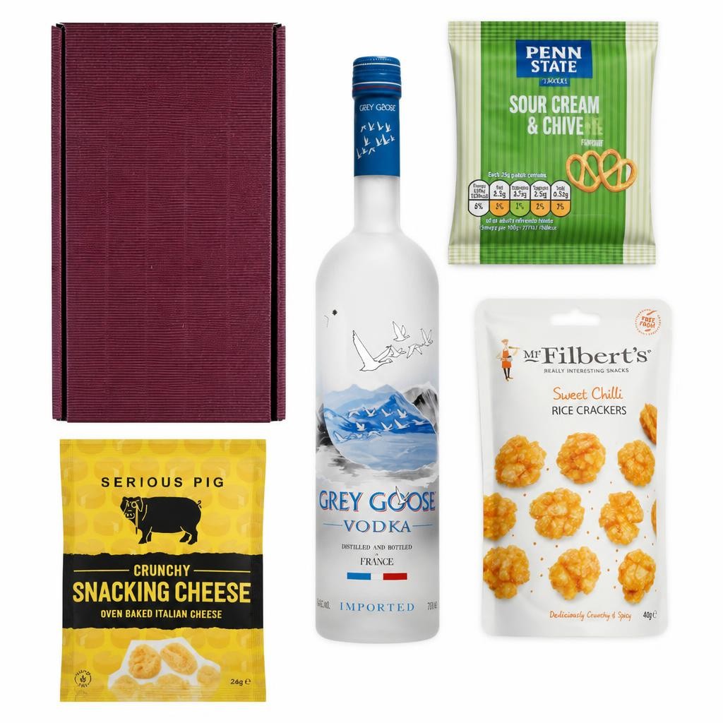 Grey Goose Vodka Nibbles Hamper 70cl 40% abv