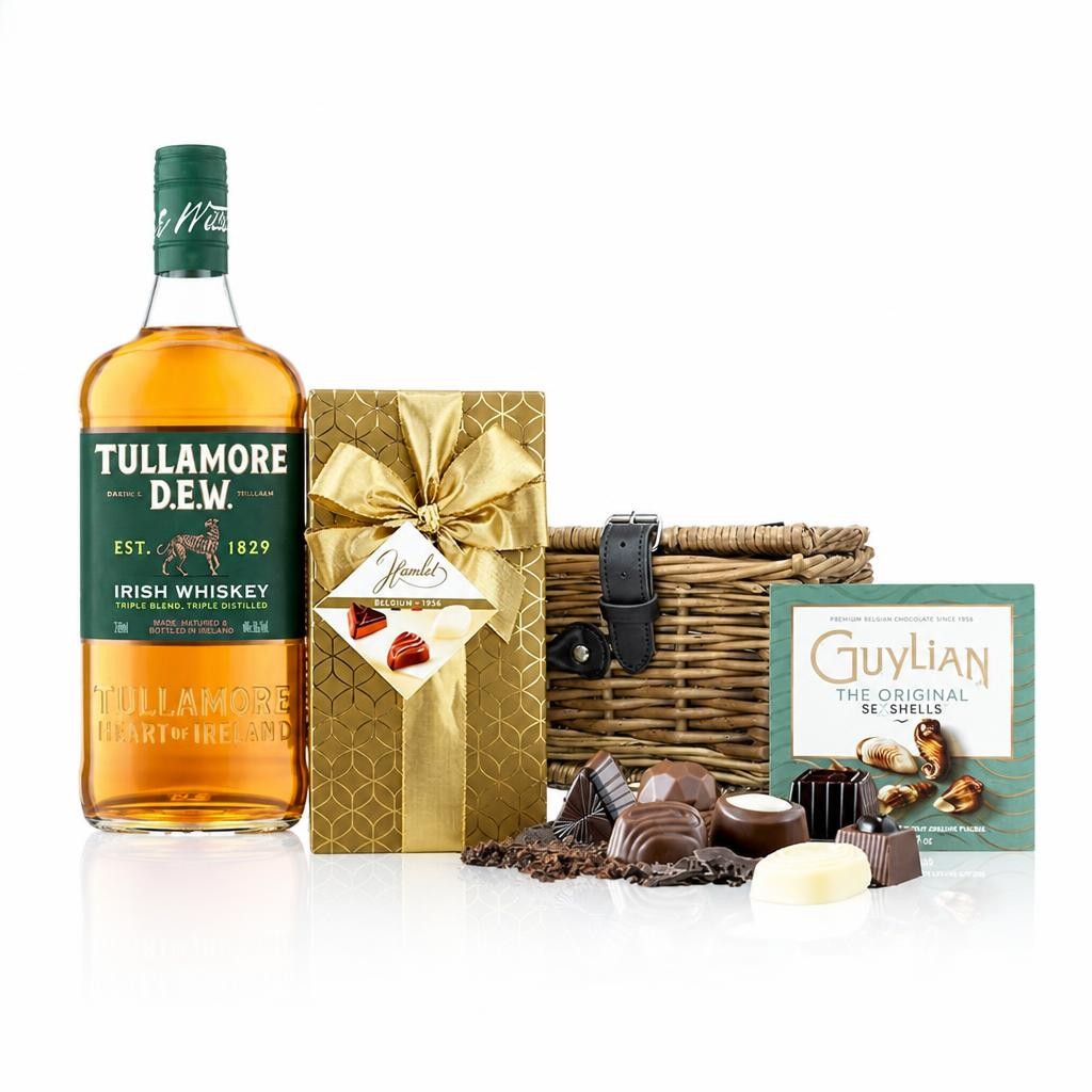 Tullamore Dew Irish Whiskey and Chocolates Hamper 70cl 40% abv
