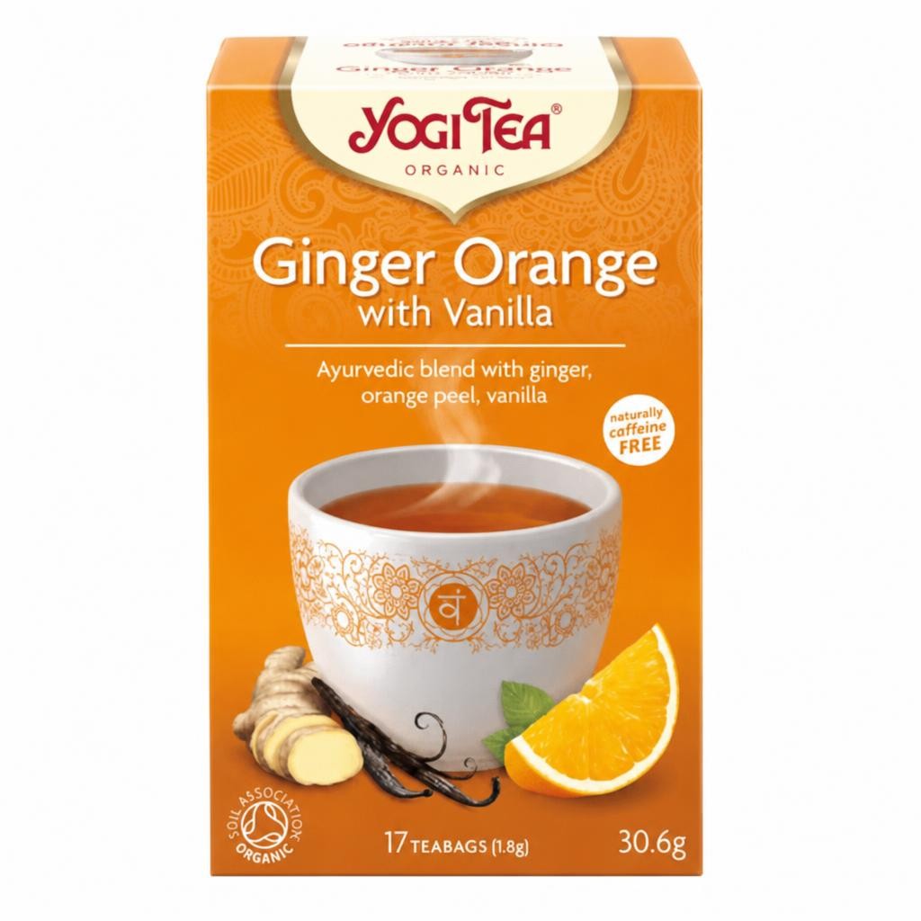 Ginger, Orange with Vanilla, Organic 17 Bags (Yogi Tea) | Multi