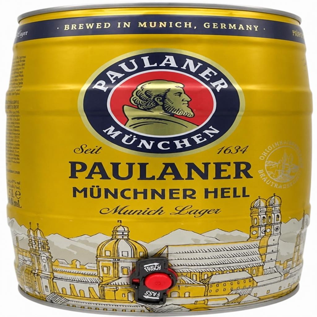 Paulaner Munchner Hell Premium German Lager 5ltr Mini Keg
