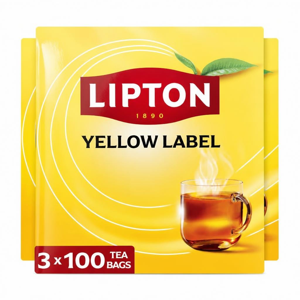 Lipton Yellow Label Teabags, 100 Teabags (3 Pack) | Yellow