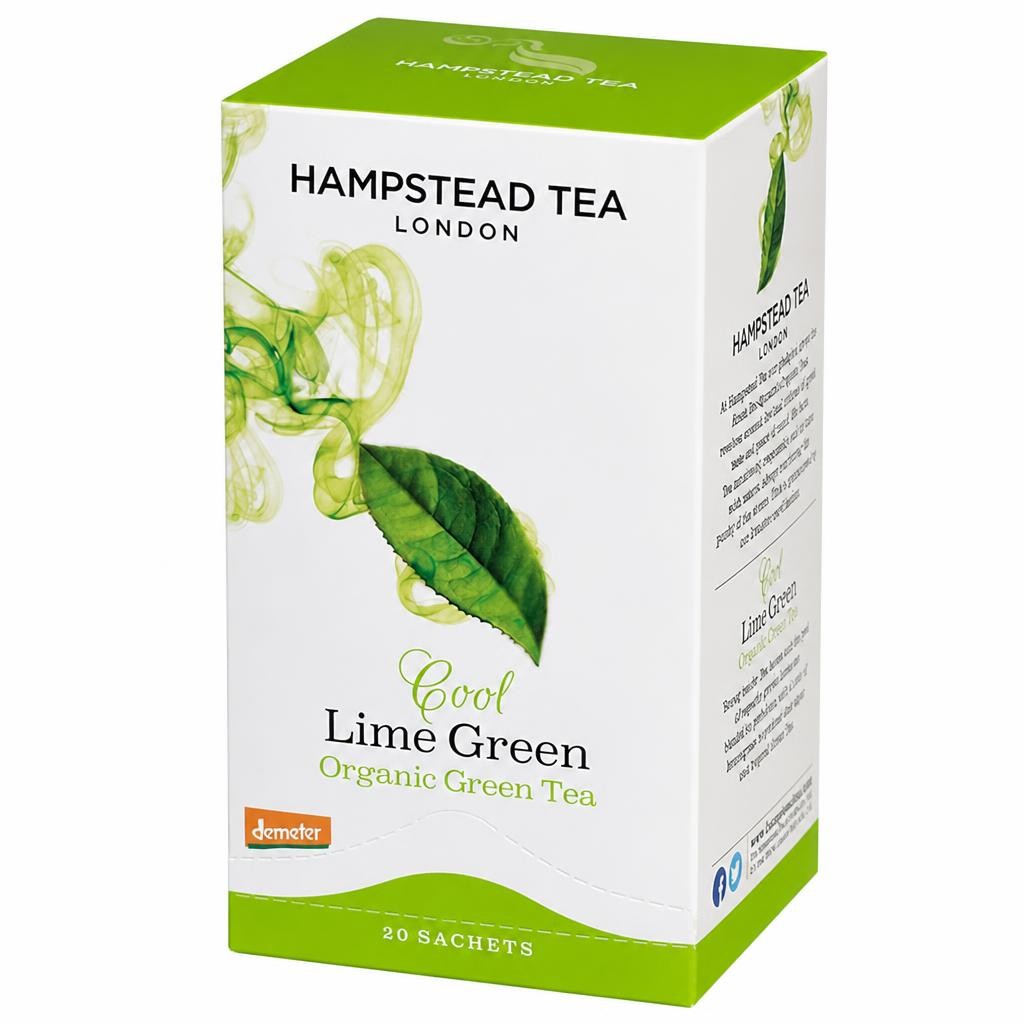 Organic Lemon Green Tea 20 Sachets 40g (Hampstead Tea) | Multi