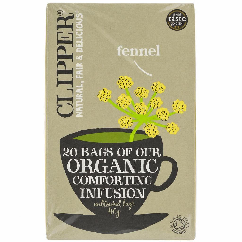 Organic Fennel Tea 20 Bags (Clipper) | Multi