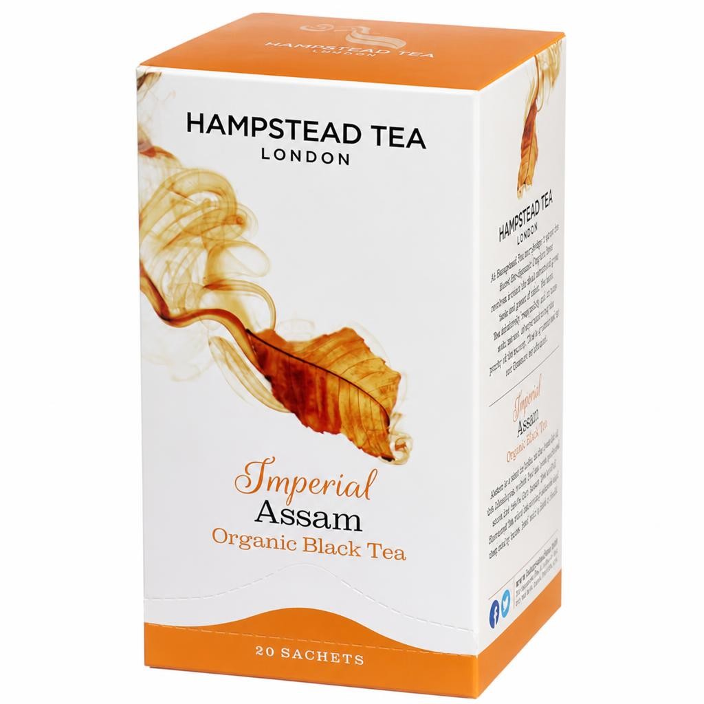 Organic Assam Tea 20 Sachets 40g (Hampstead Tea) | Multi