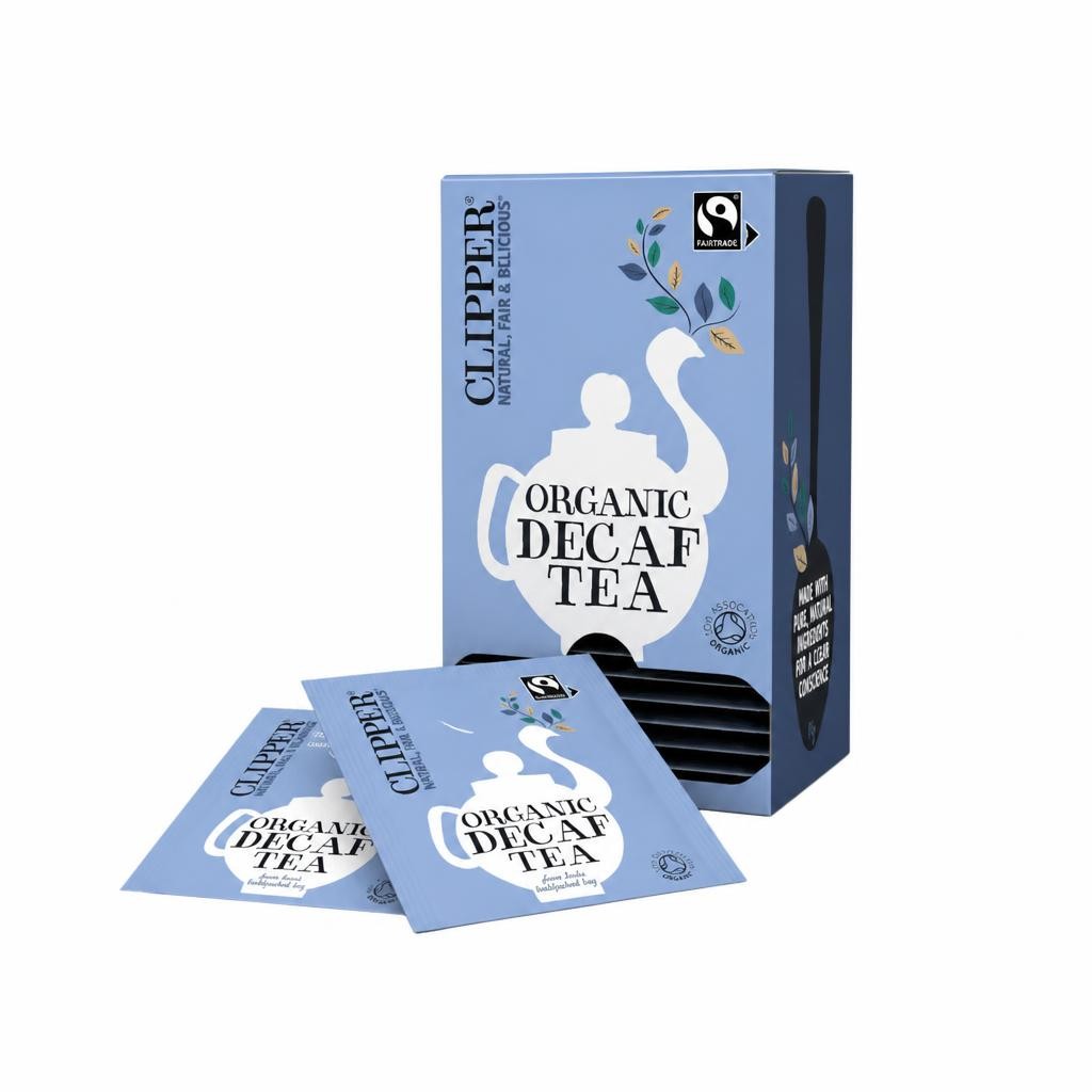 Organic Fairtrade Everyday Decaf Tea 25 Envelopes (Clipper) | Multi