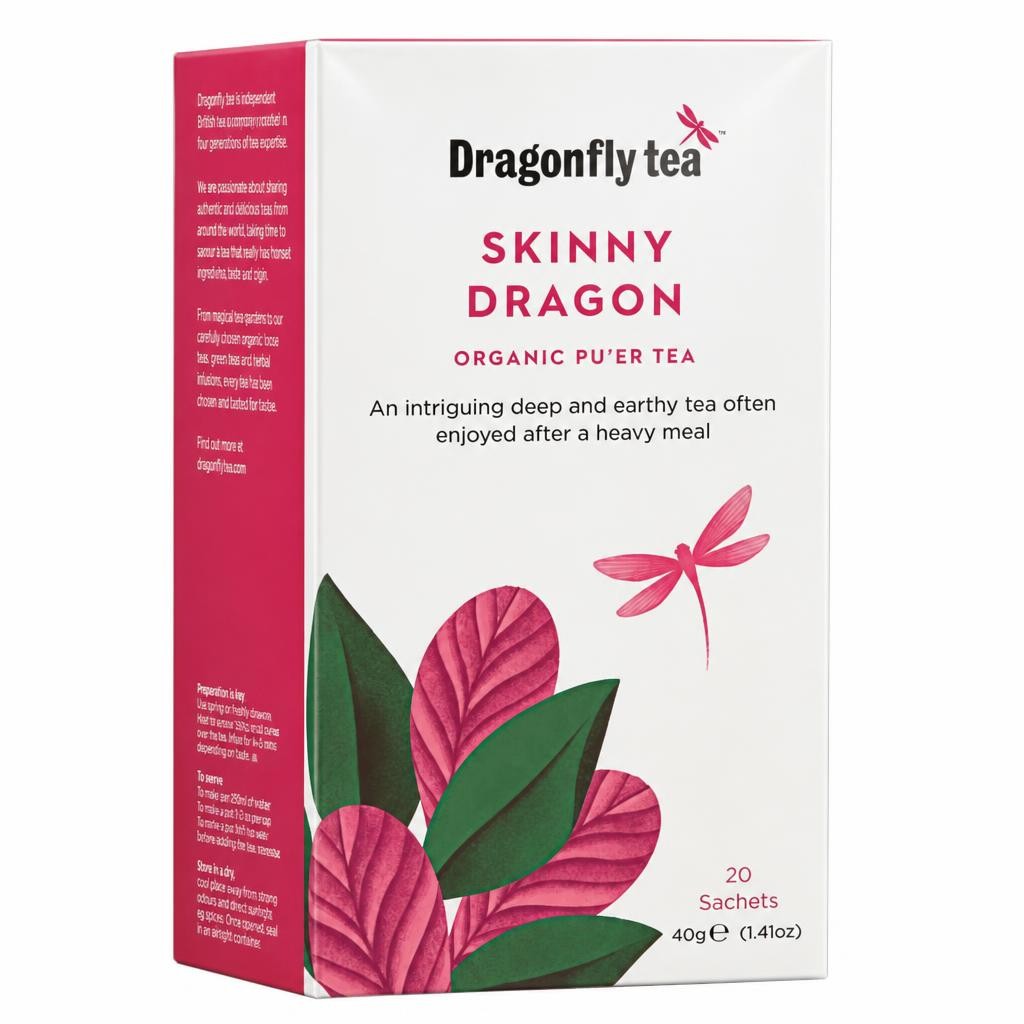 Organic Pu'er Tea x 20 Bags (Dragonfly Tea) | Multi
