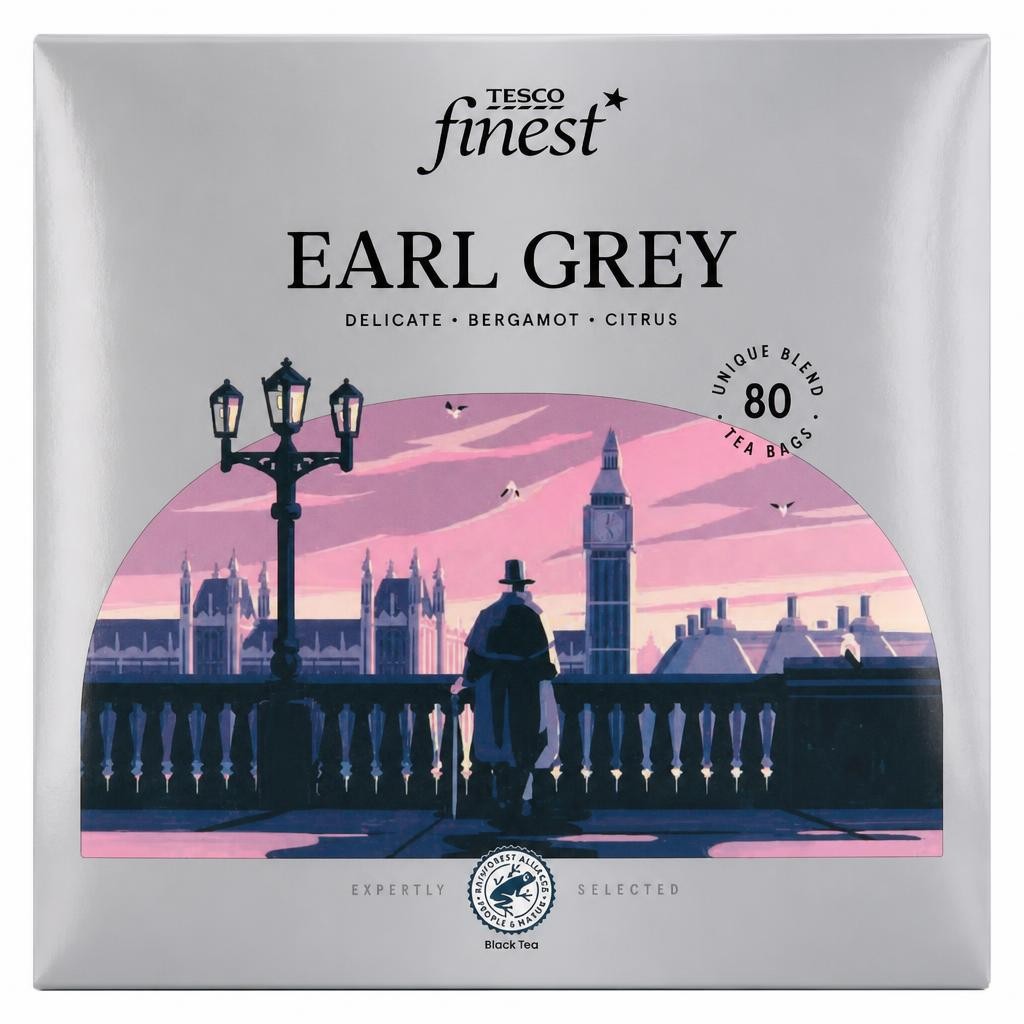 Tesco Finest 80 Earl Grey Tea Bags 200g