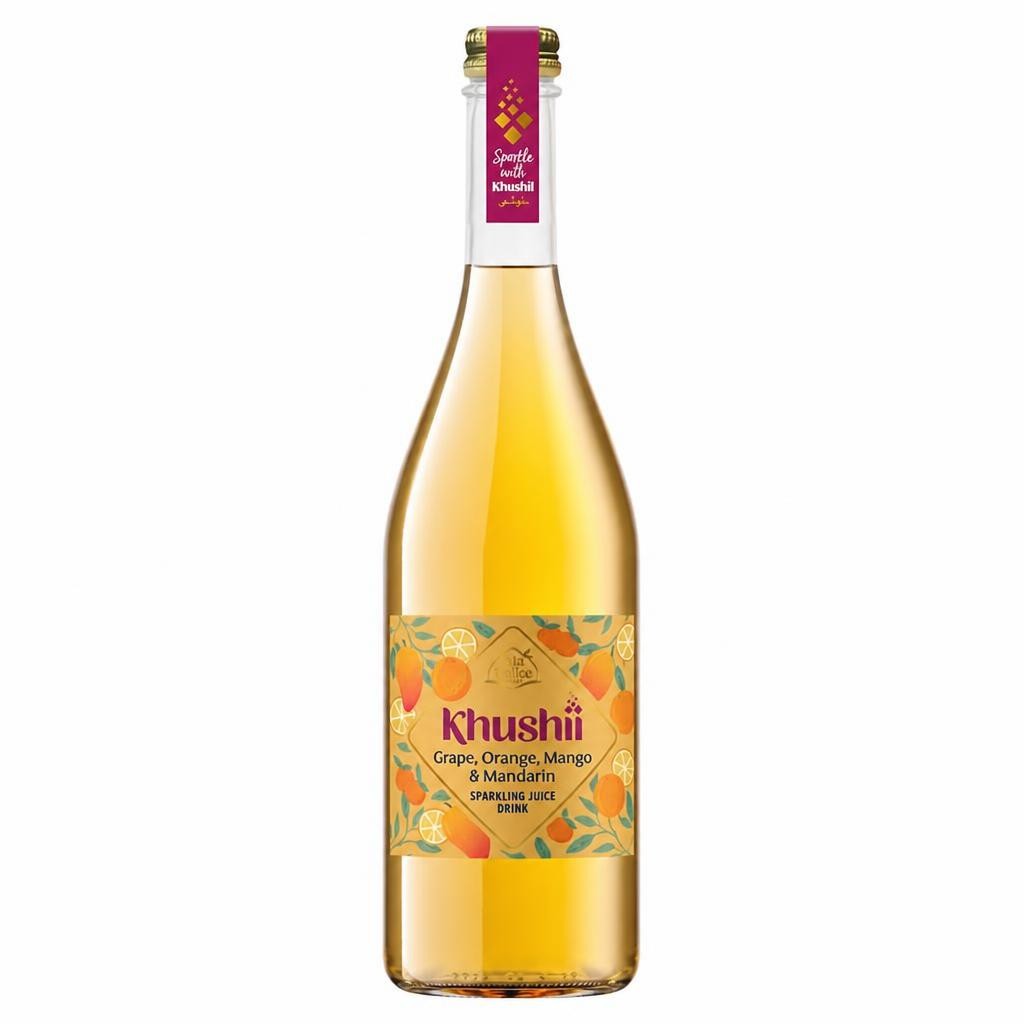 Isla Delice Khushii Grape Orange Mango & Mandarin Sparkling Juice Drink 750ml