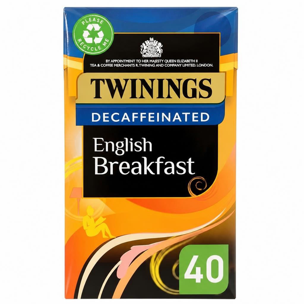Twinings English Breakfast Decaffeinated 40 Tea Bags 109g