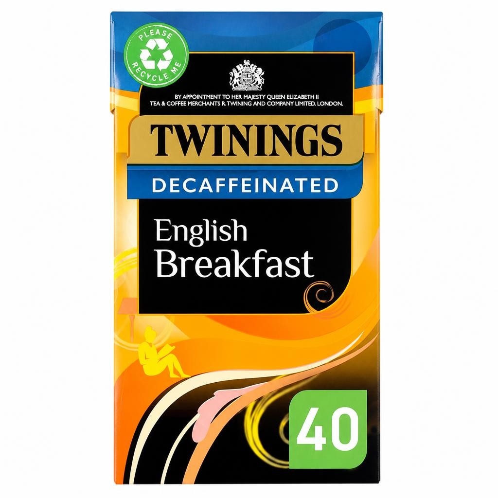 Twinings English Breakfast Decaffeinated 40 Tea Bags 109g