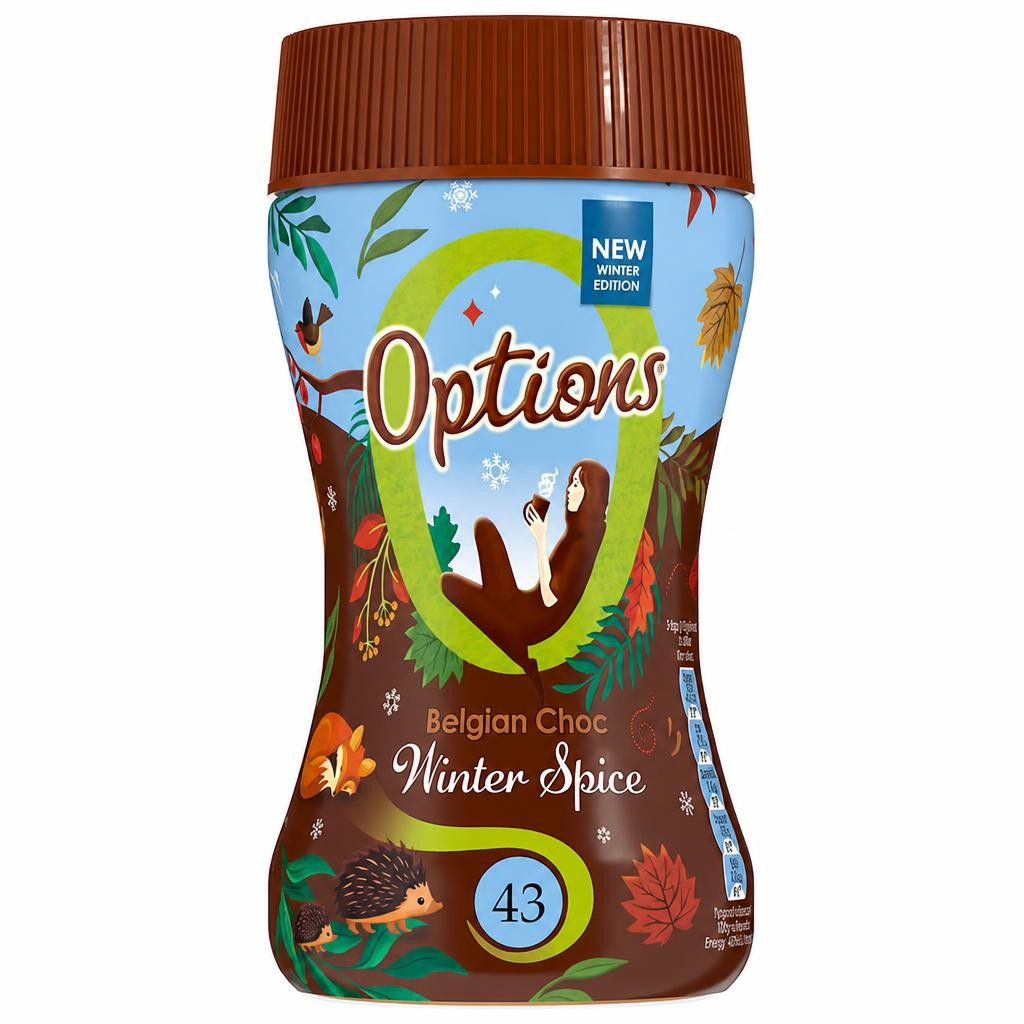 Options Belgian Chocolate Winter Spice 220g