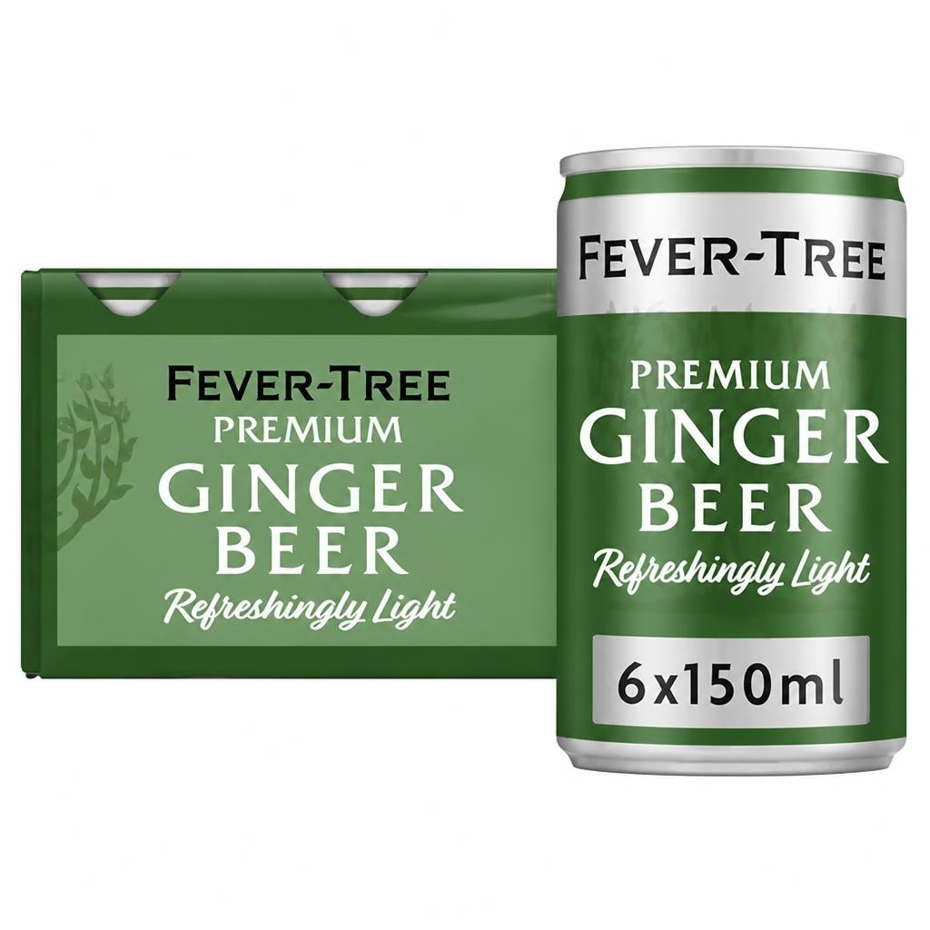 Fever-Tree Light Ginger Beer Cans 6x150ml