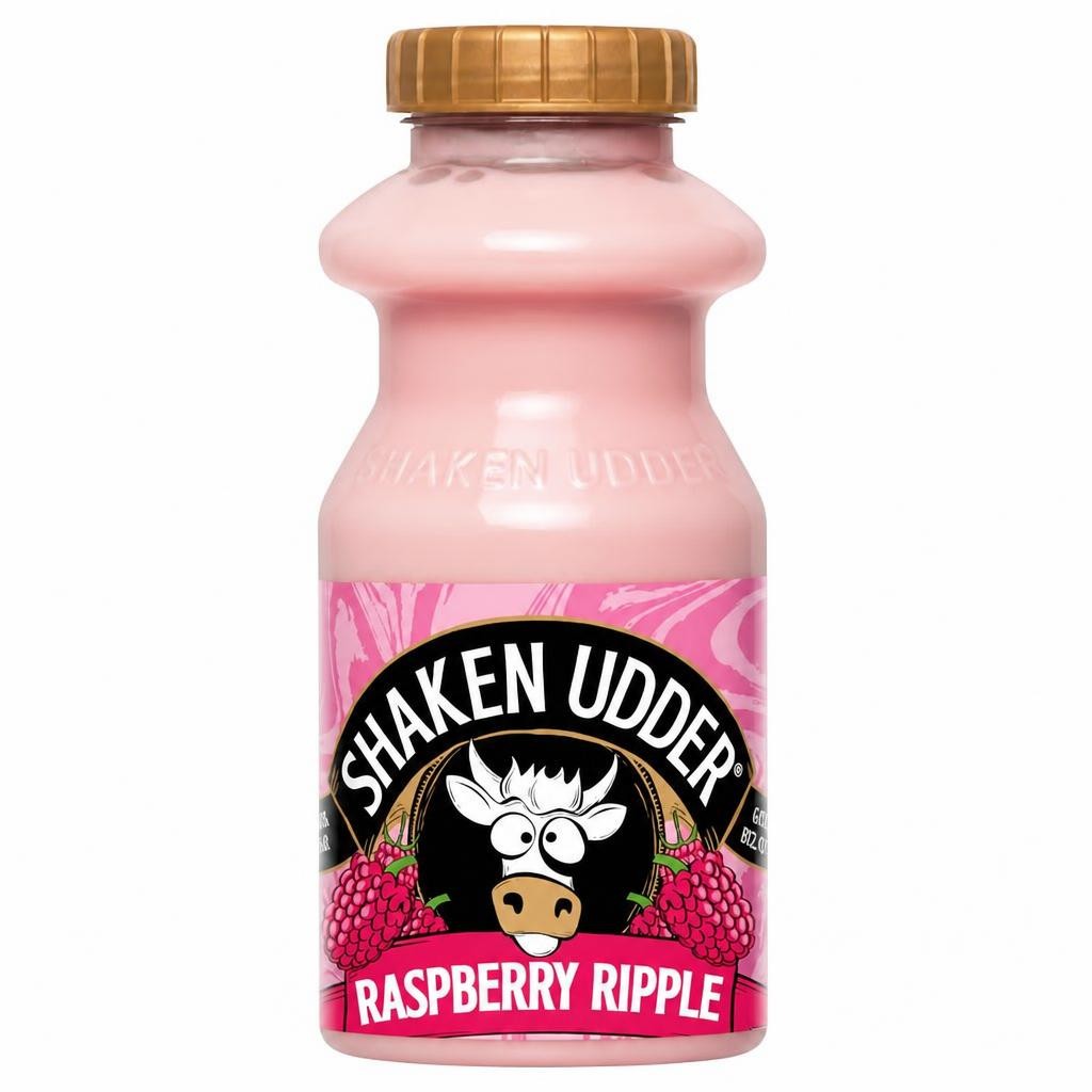 Shaken Udder Raspberry Ripple Milkshake 330ml