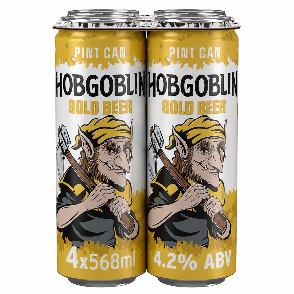 Hobgoblin Gold Ale Beer Can 4 x 568ml