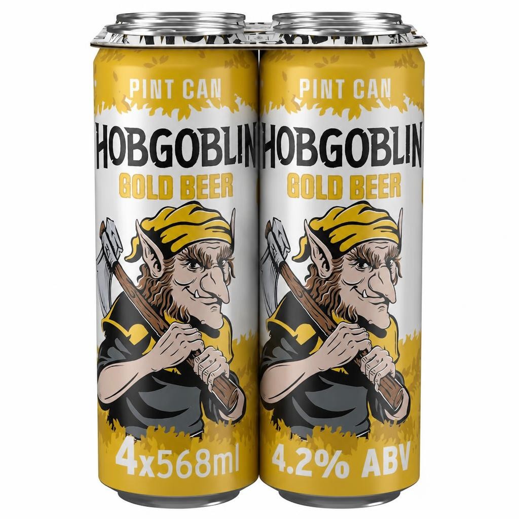 Hobgoblin Gold Ale Beer Can 4 x 568ml