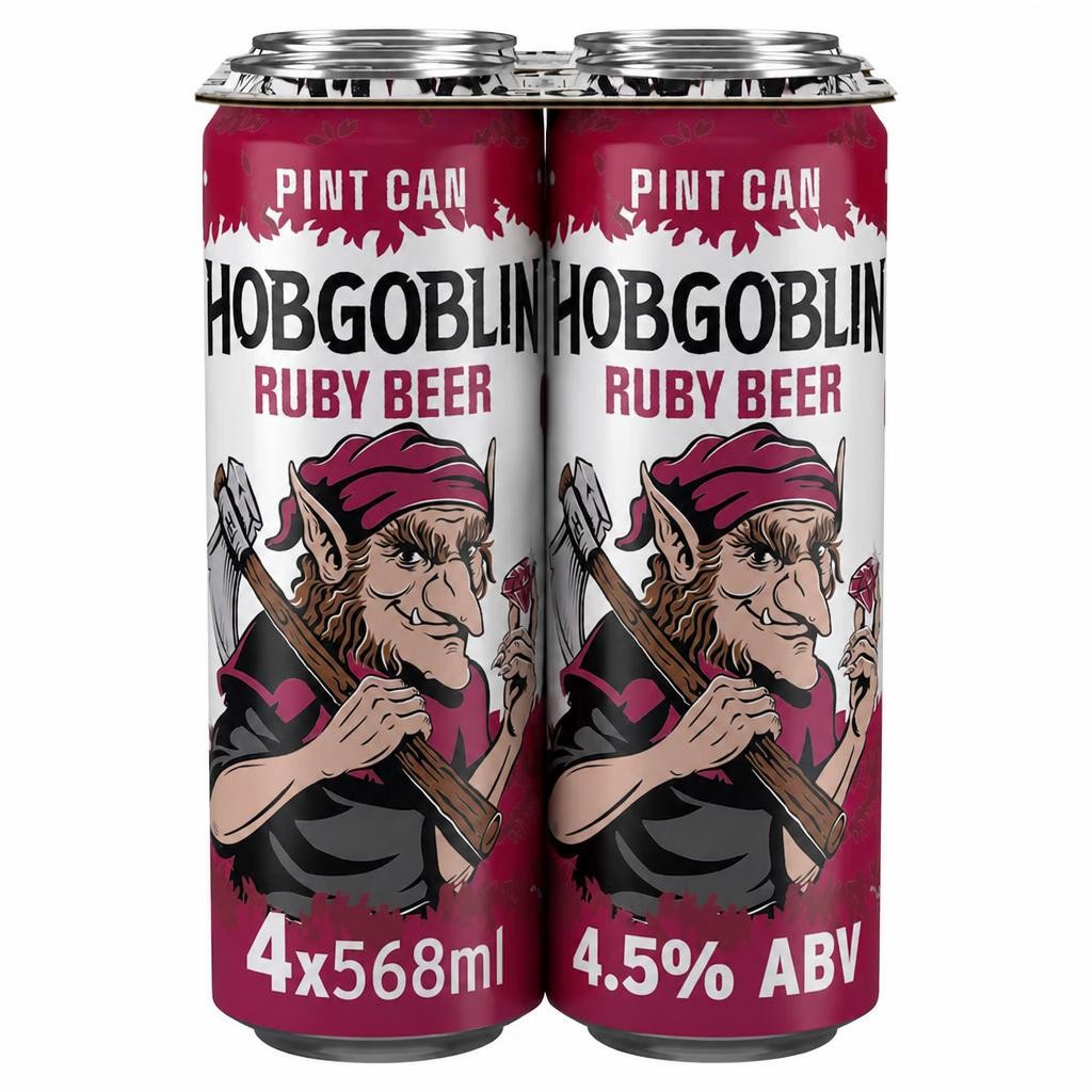 Hobgoblin Ruby Ale Beer Can 4x568ml