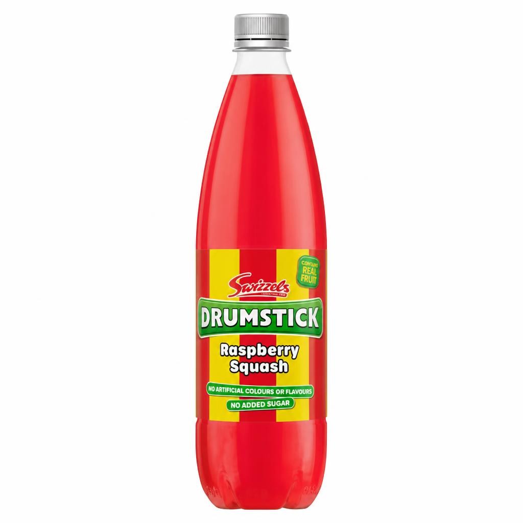 Swizzels Drumstick Raspberry Squash No Added Sugar 1 Litre