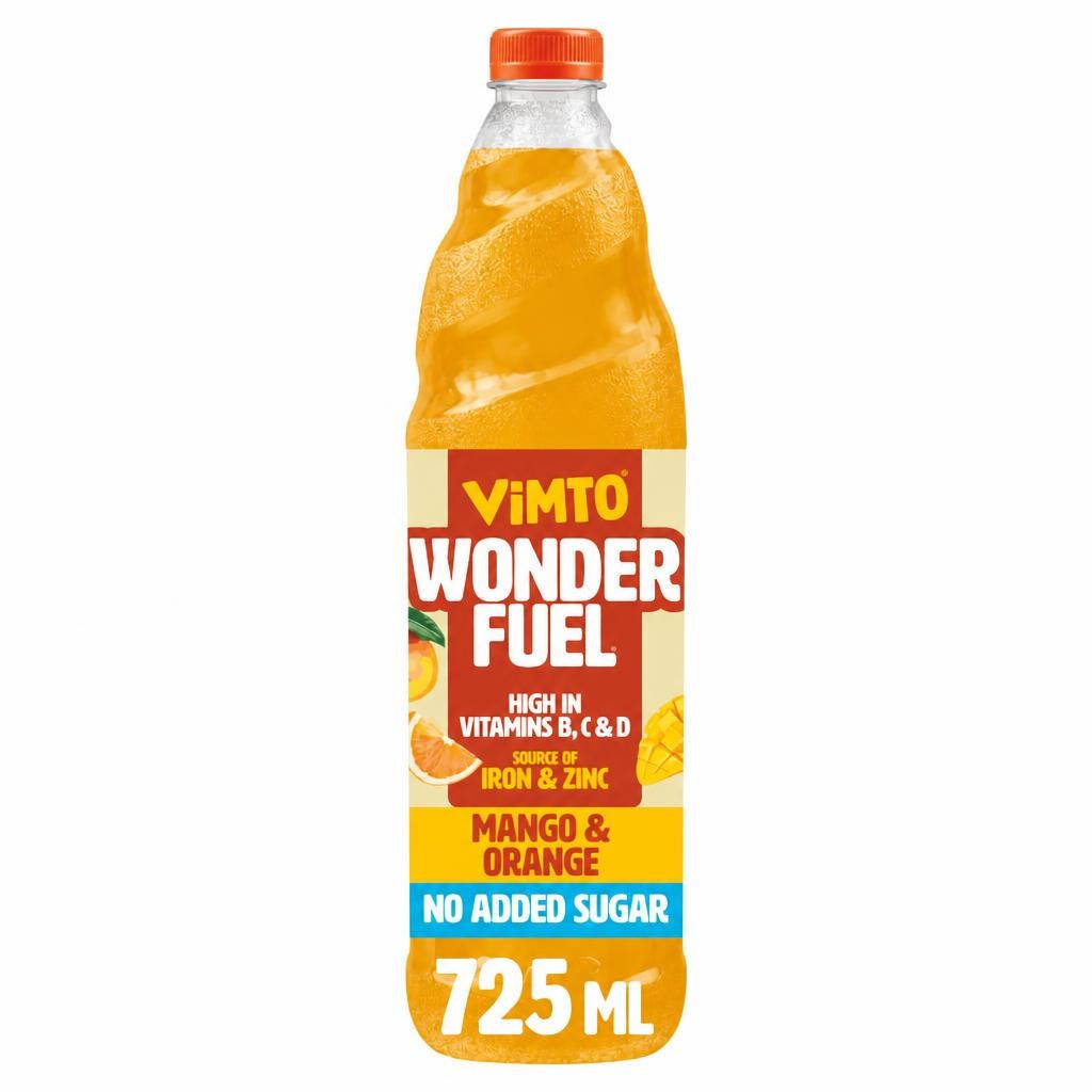 Vimto Wonderfuel Mango & Orange Squash 725ml