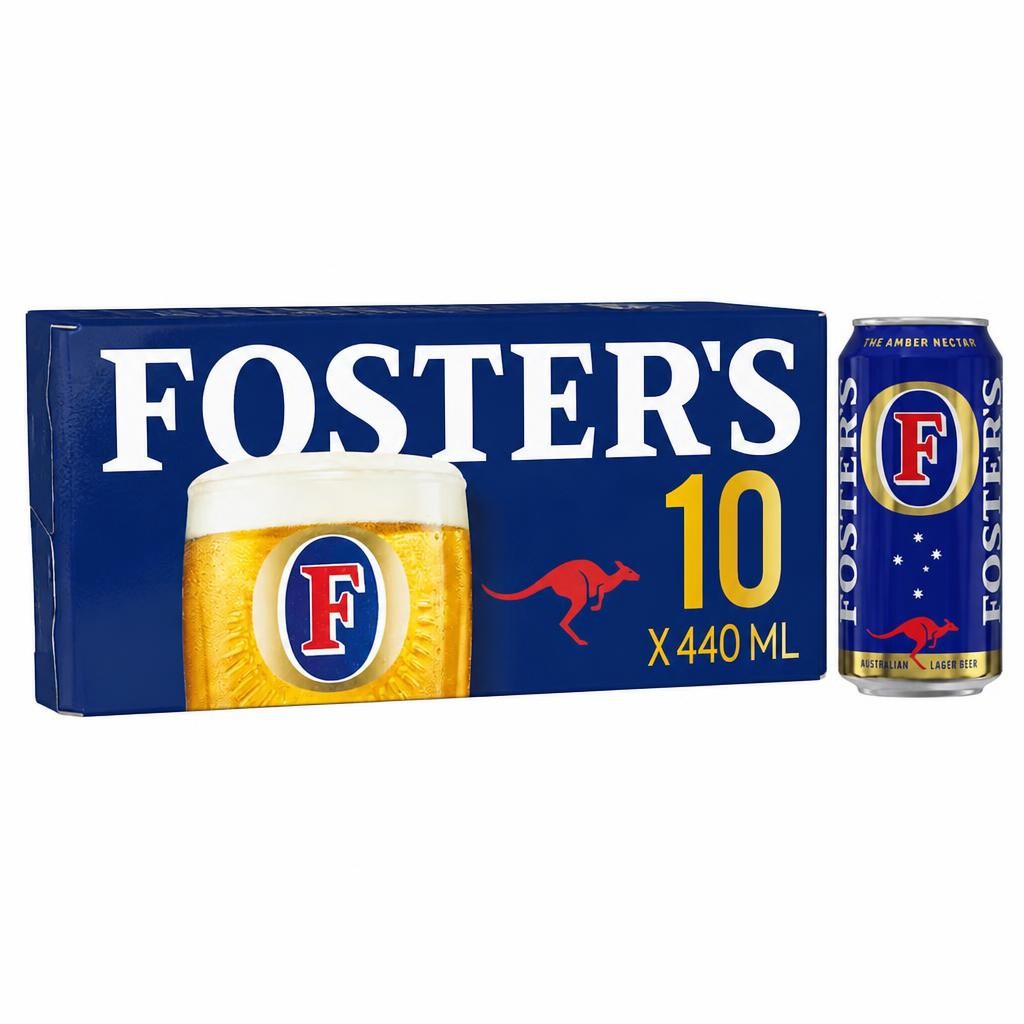 Foster's Lager Beer Can 10x440ml