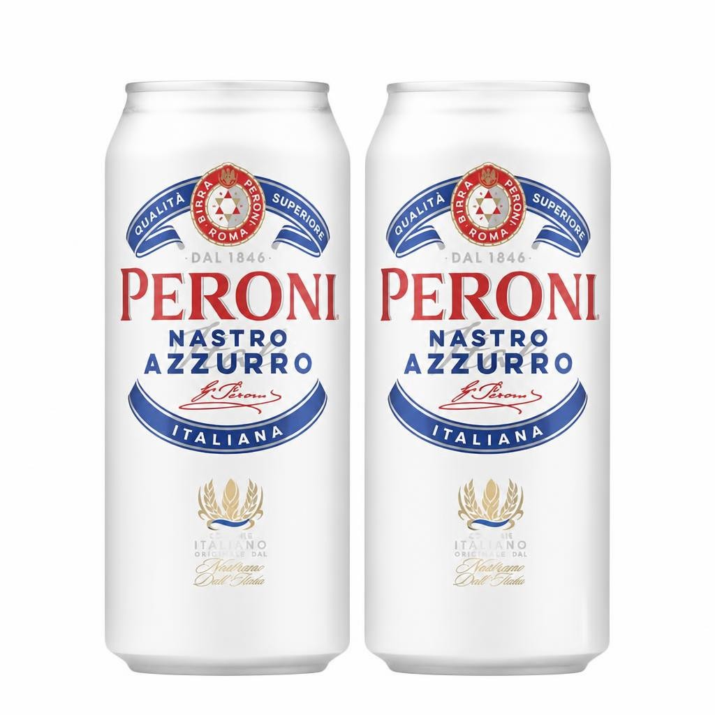 Peroni Nastro Azzurro Beer Lager Cans 4x440ml