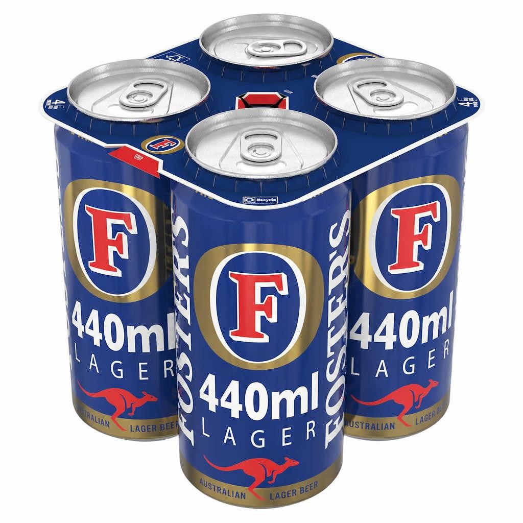 Foster's Lager Beer Can 4x440ml