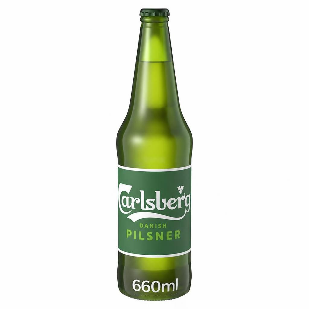 Carlsberg Danish Pilsner Lager Beer Bottle 660ml