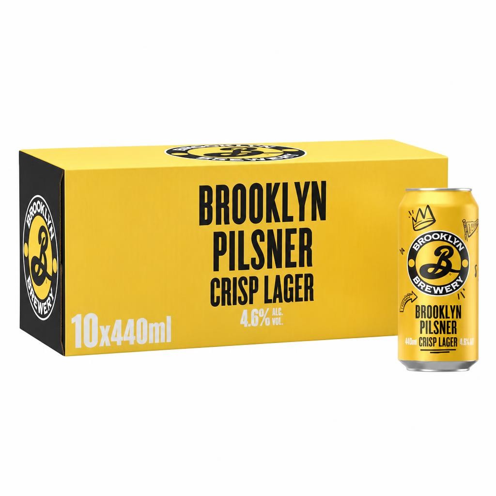 Brooklyn Pilsner Lager Beer Cans 10x440ml