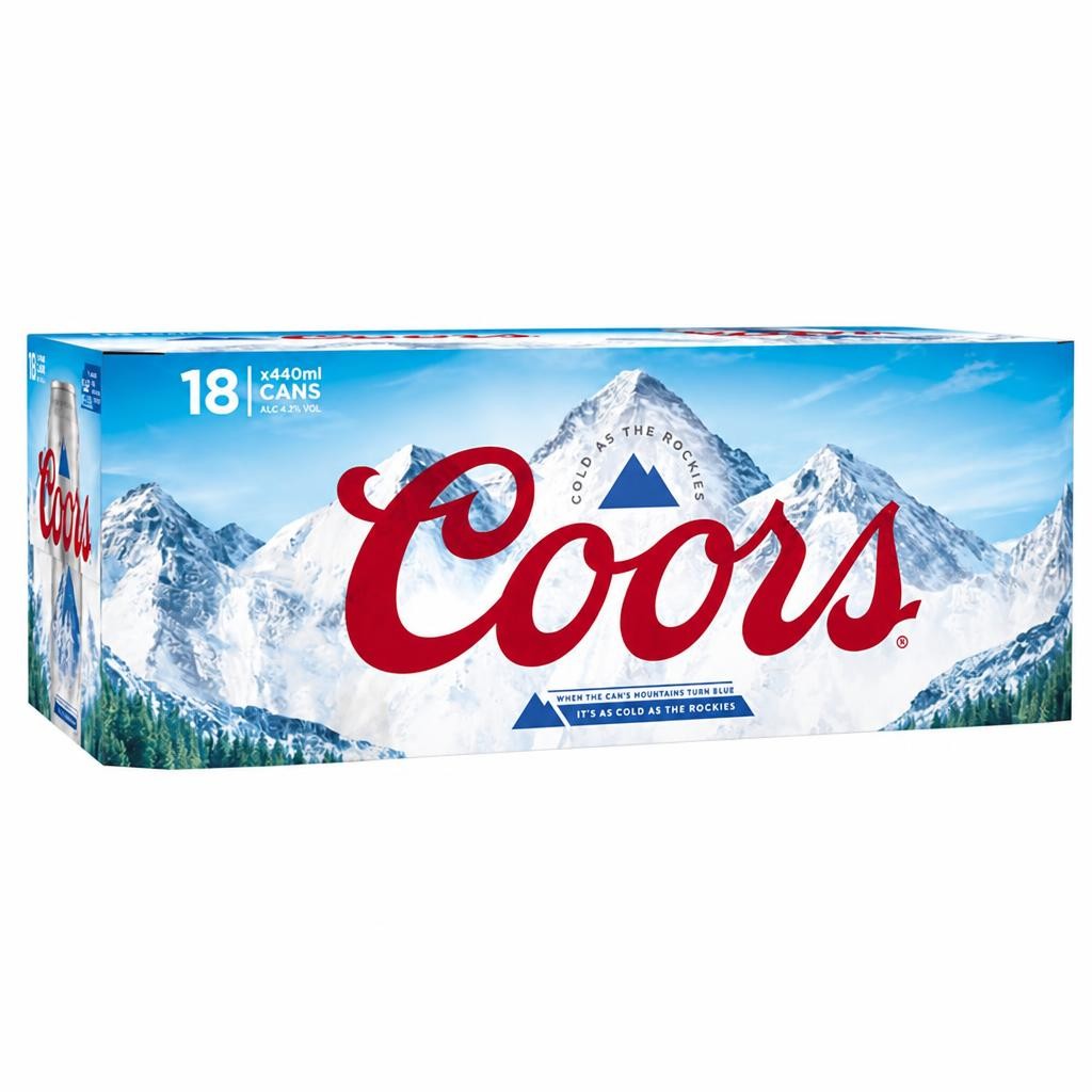 Coors Lager Beer 18 x 440ml