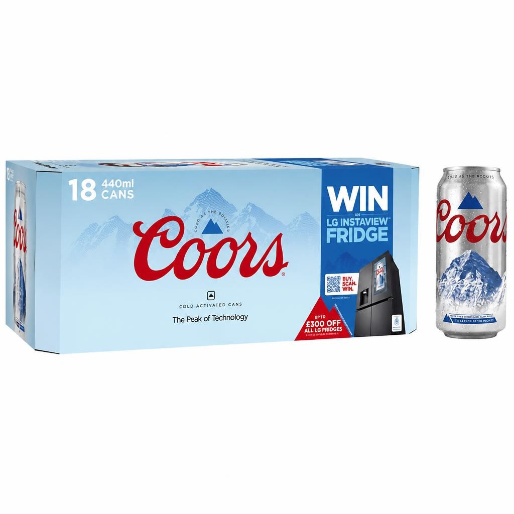 Coors Lager Beer 18 x 440ml