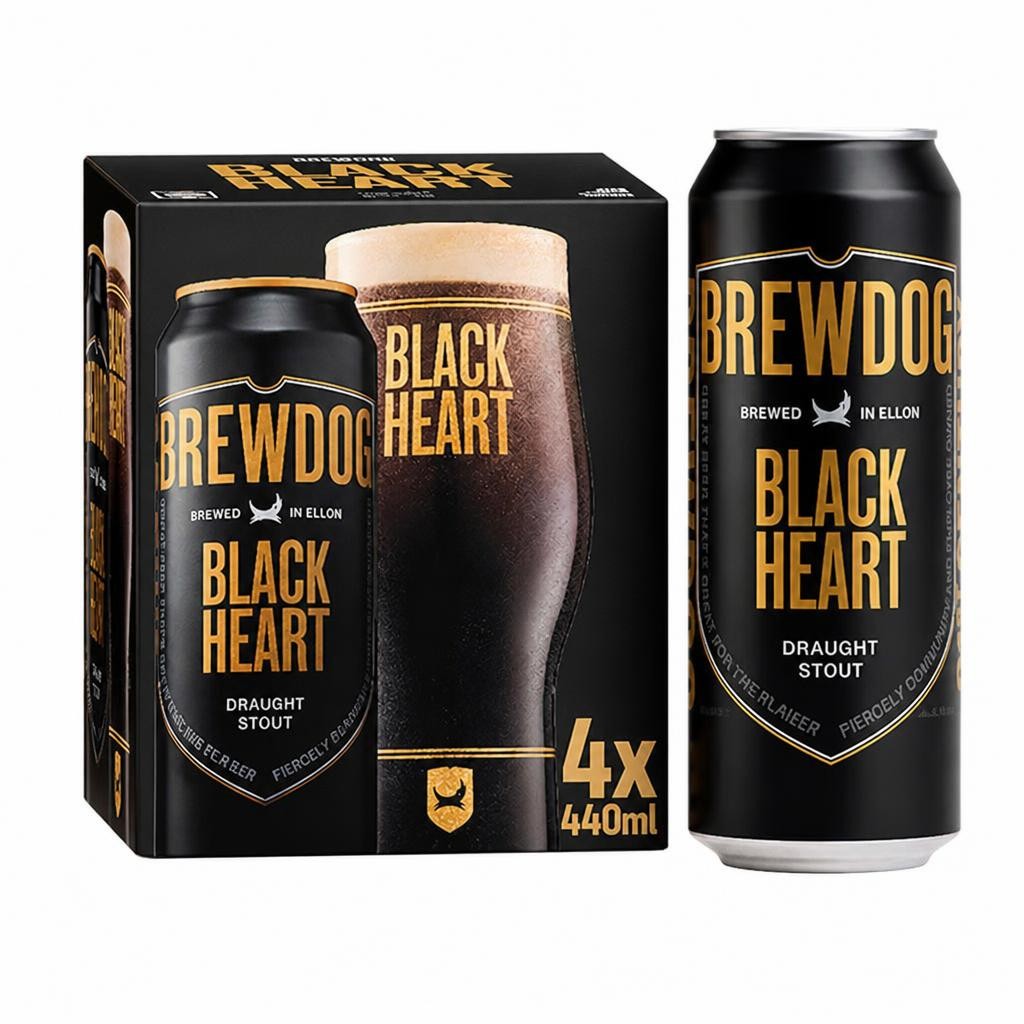 Brewdog Black Heart Stout 4 X 440 Ml