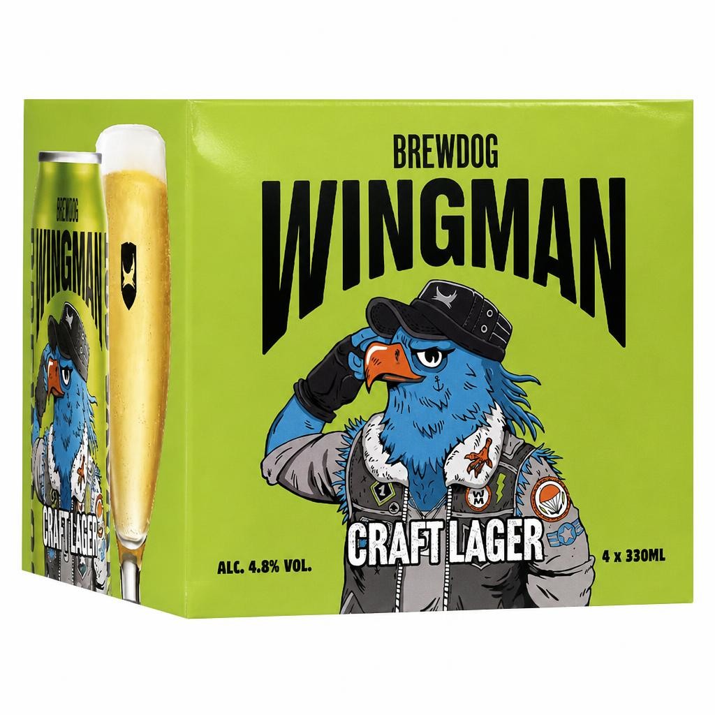 BrewDog Wingman Craft Lager 4 x330ml