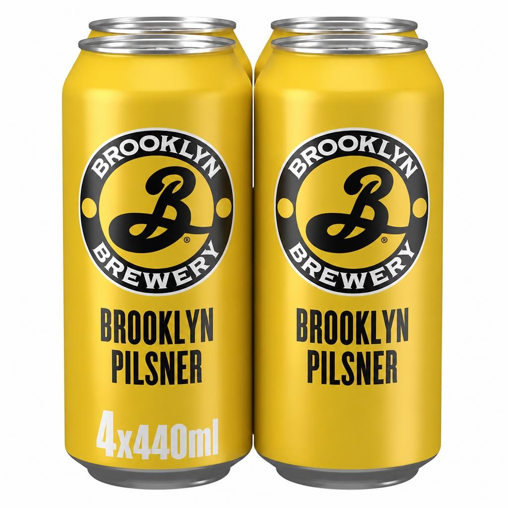 Brooklyn Pilsner Lager Beer Cans 4x440ml