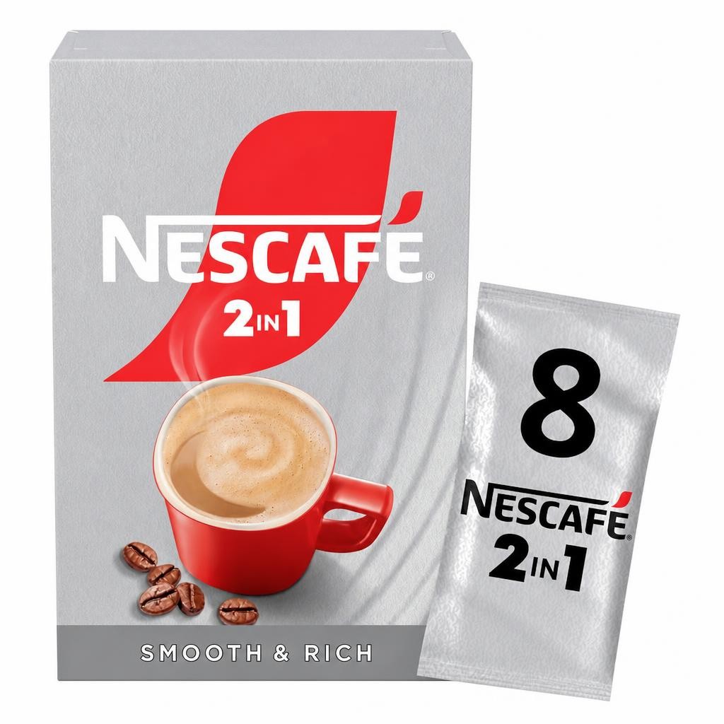 Nescafe 2 in 1 Coffee Sachets 8 x 9g (72g)