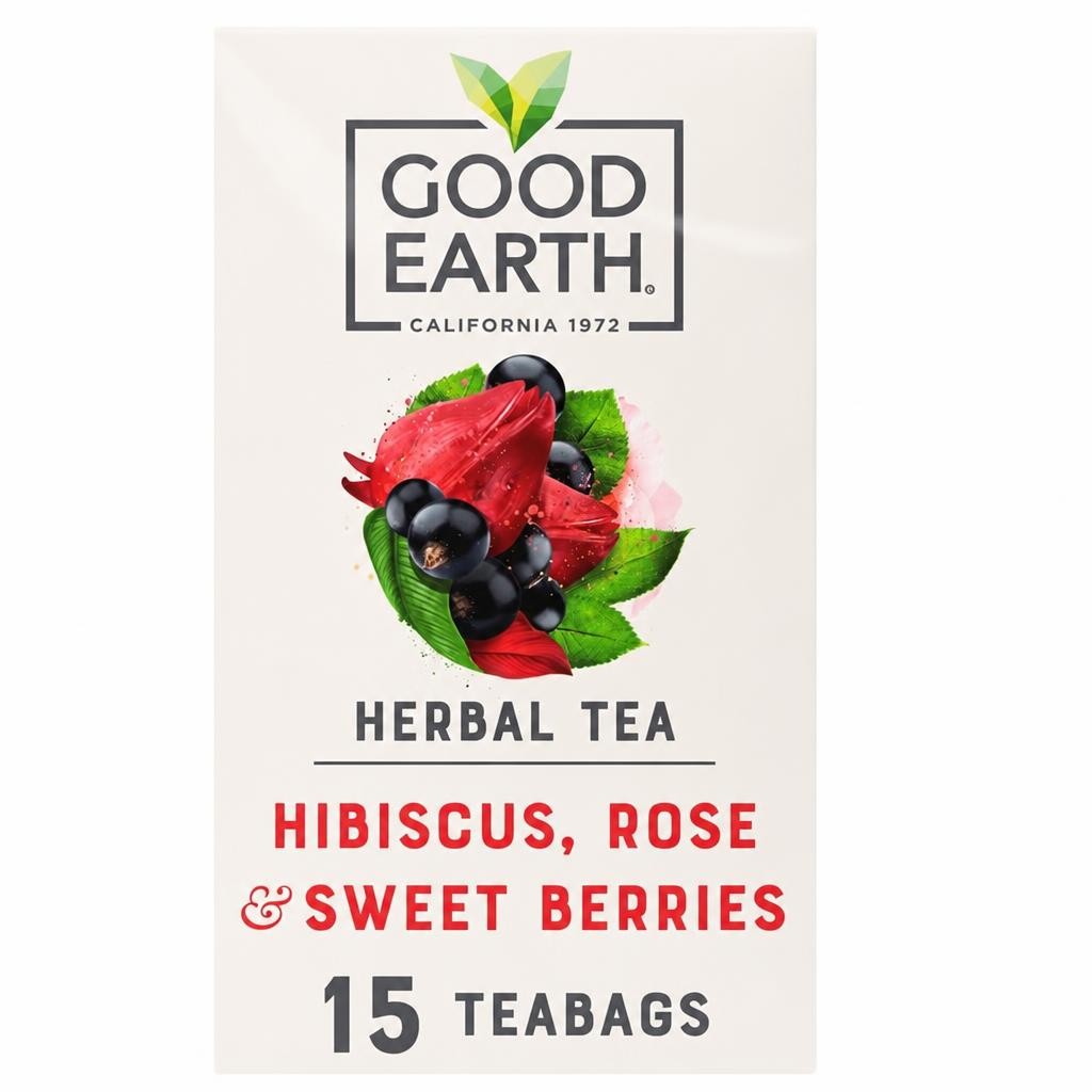 Good Earth Botanical Tea Hibiscus, Rose & Sweet Berries 15 teabags