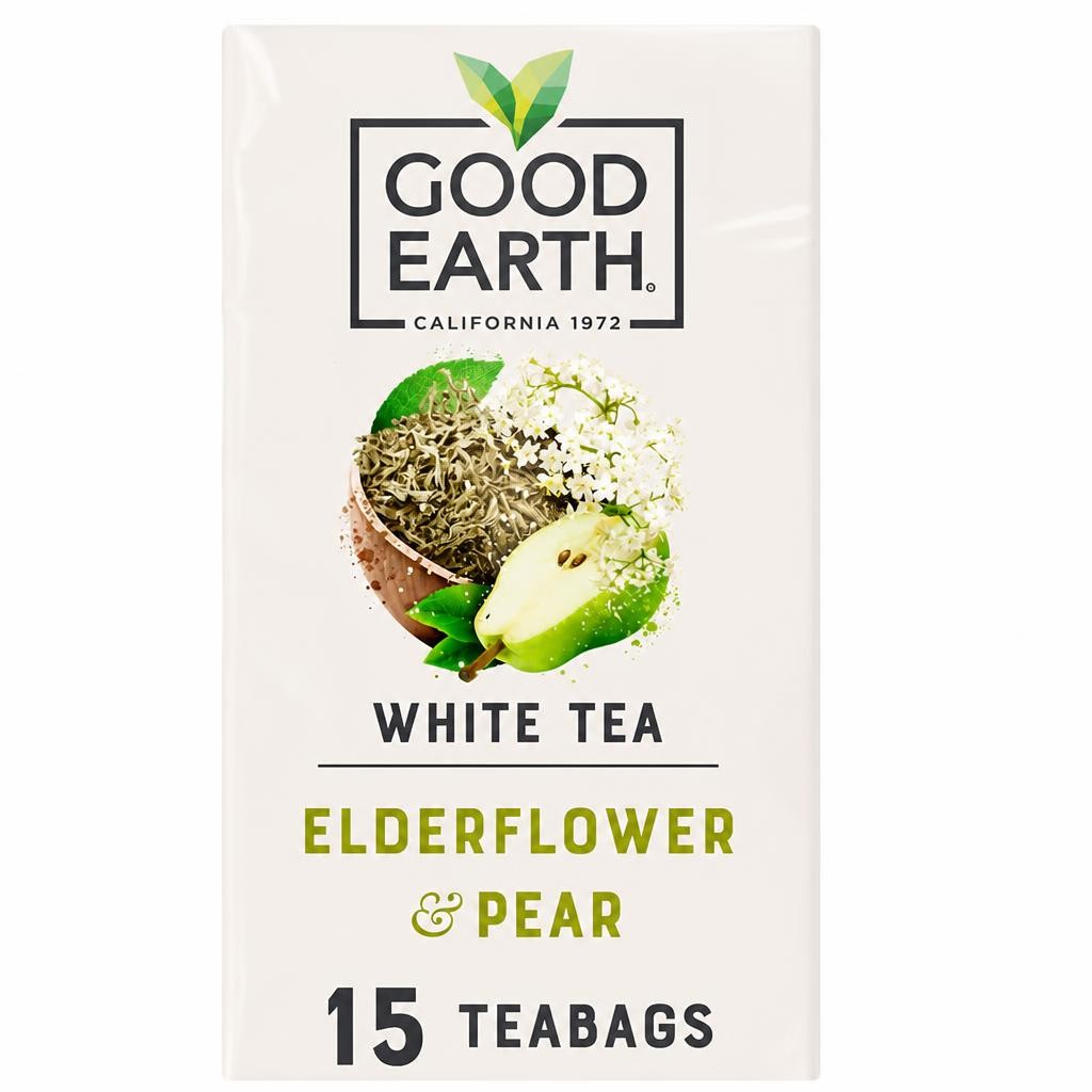 Good Earth White Tea Elderflower & Pear 15 Tea Bags 18g