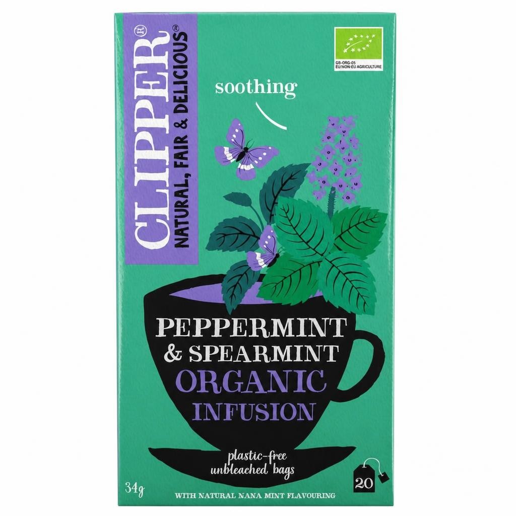 Clipper Organic Infusion - Peppermint & Spearmint 20 Pack 34g