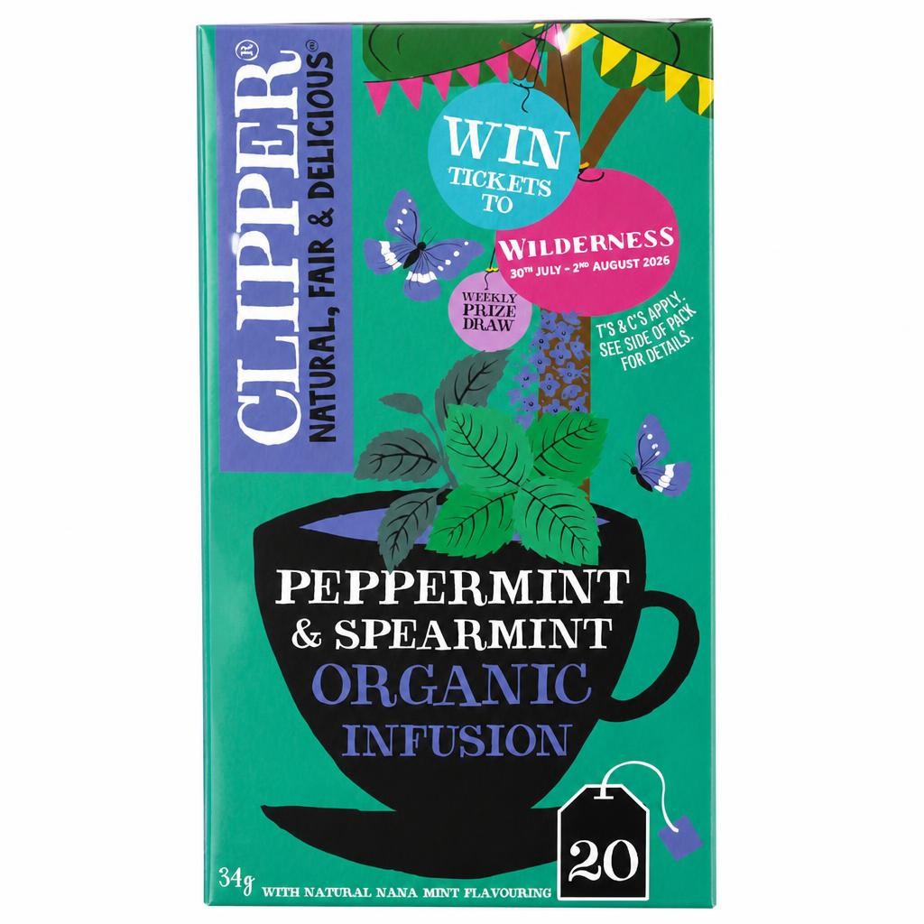 Clipper Organic Infusion - Peppermint & Spearmint 20 Pack 34g
