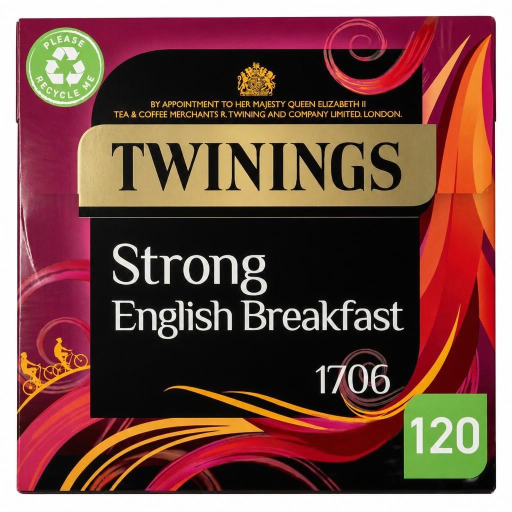 Twinings Strong English Breakfast 120 Tea Bags 375g