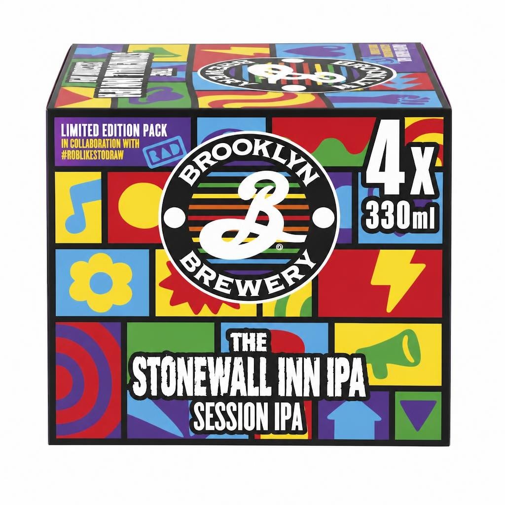 Brooklyn Brewery Stonewall Inn Session IPA 4.3% Beer Cans 4x330ml