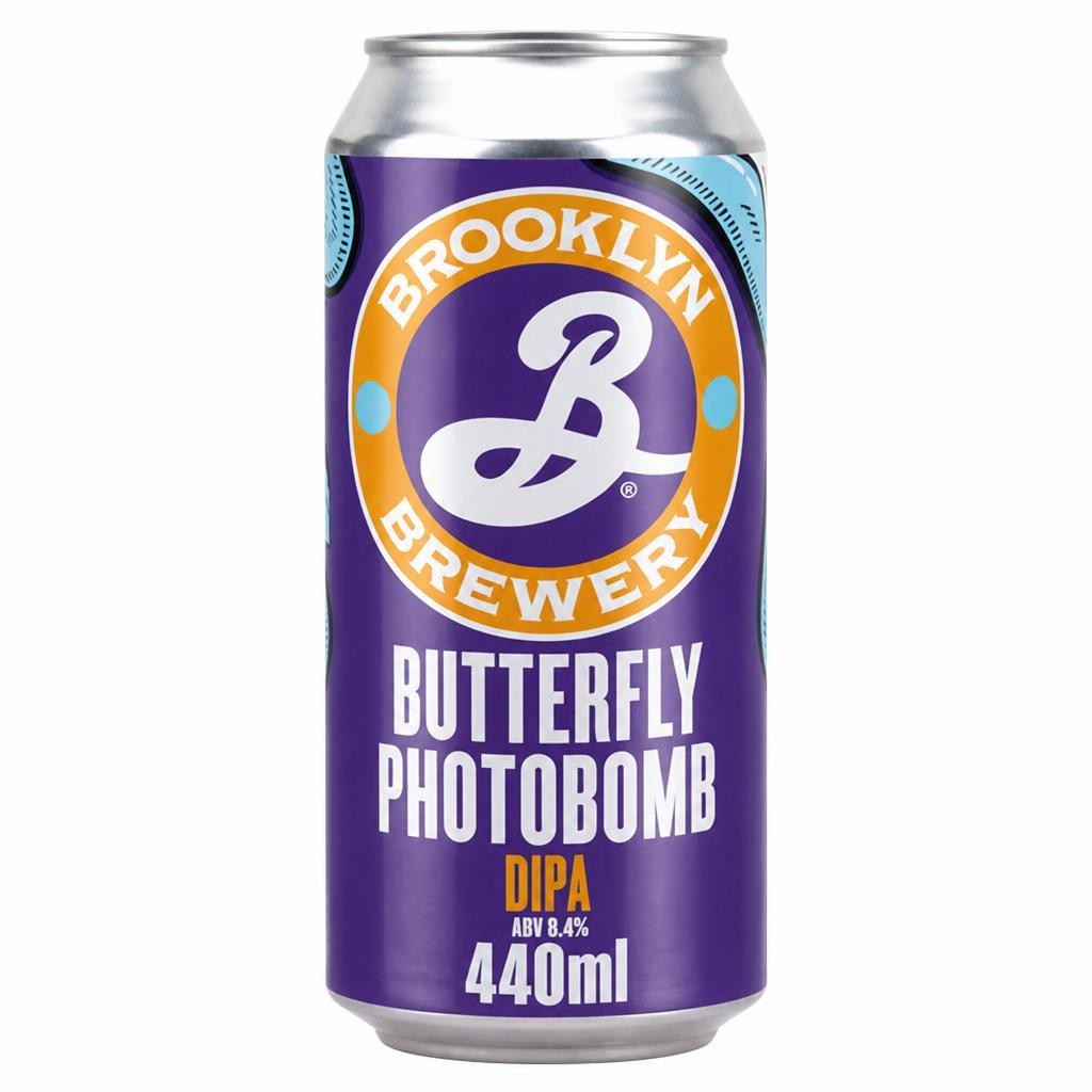 Brooklyn Brewery Butterfly Photobomb Double IPA Beer Can 440ml