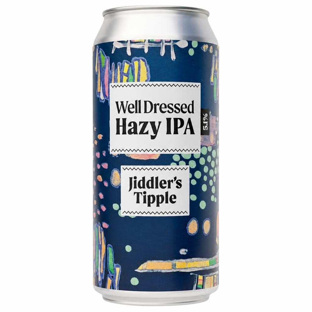 Jiddler's Tipple Well Dressed Hazy IPA 440ml can